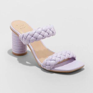 Women's Basil Mule Heels - A New Day™ Lilac purple